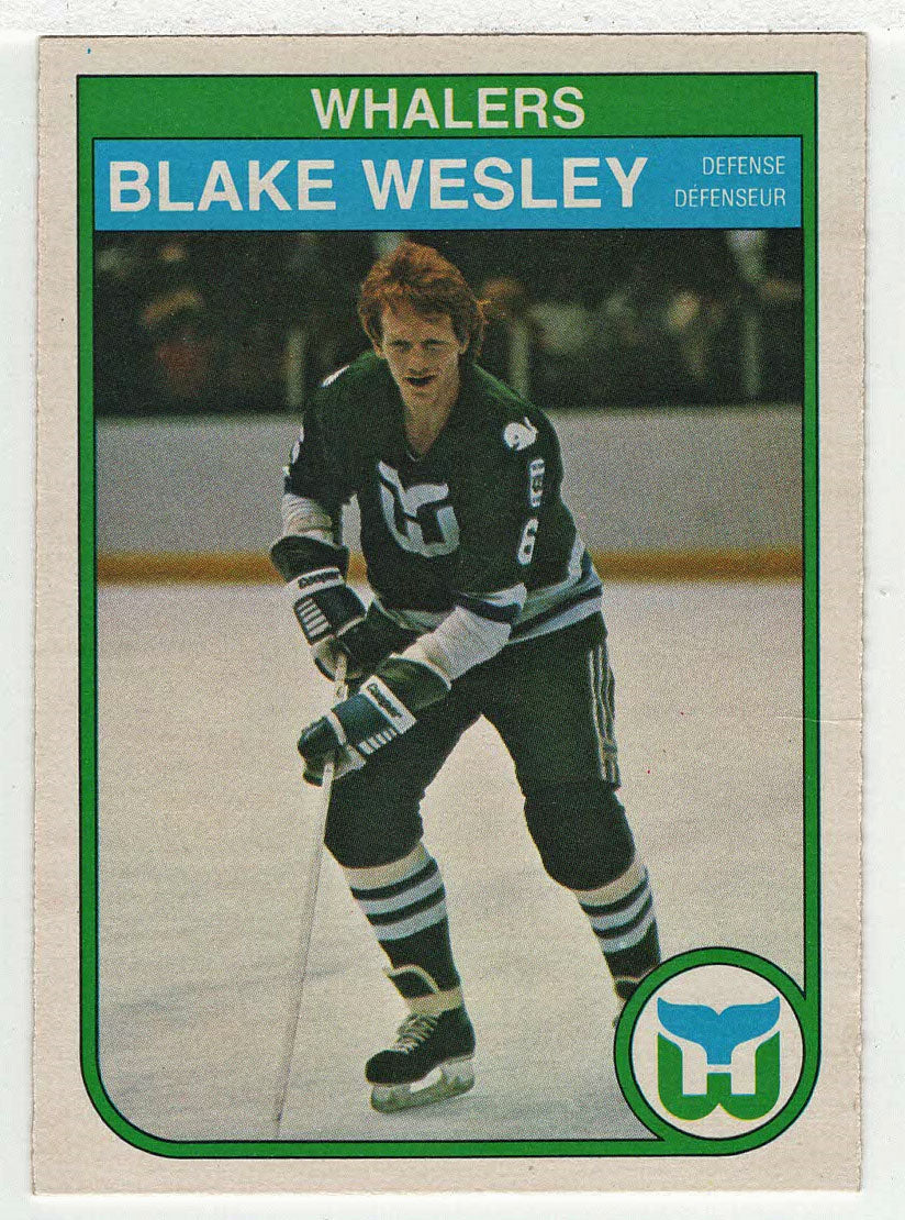 Blake Wesley RC - Hartford Whalers (NHL Hockey Card) 1982-83 O-Pee-Chee # 133 NM-MT