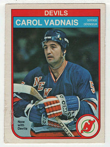 Carol Vadnais - New Jersey Devils (NHL Hockey Card) 1982-83 O-Pee-Chee # 148 NM-MT