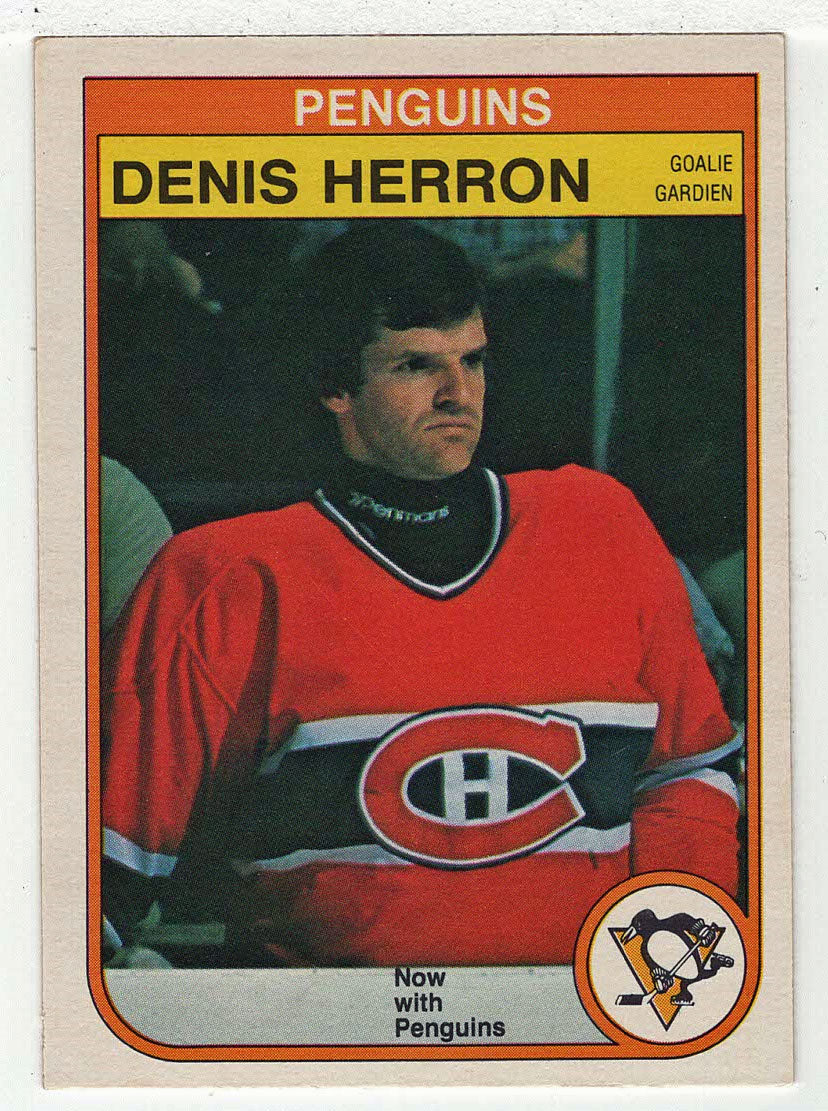 Denis Herron - Pittsburgh Penguins (NHL Hockey Card) 1982-83 O-Pee-Chee # 270 NM-MT