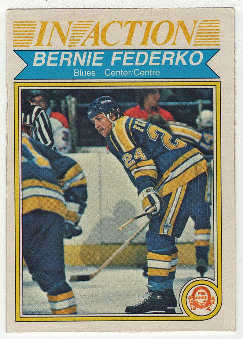 Bernie Federko - St. Louis Blues - In Action (NHL Hockey Card) 1982-83 O-Pee-Chee # 303 NM-MT