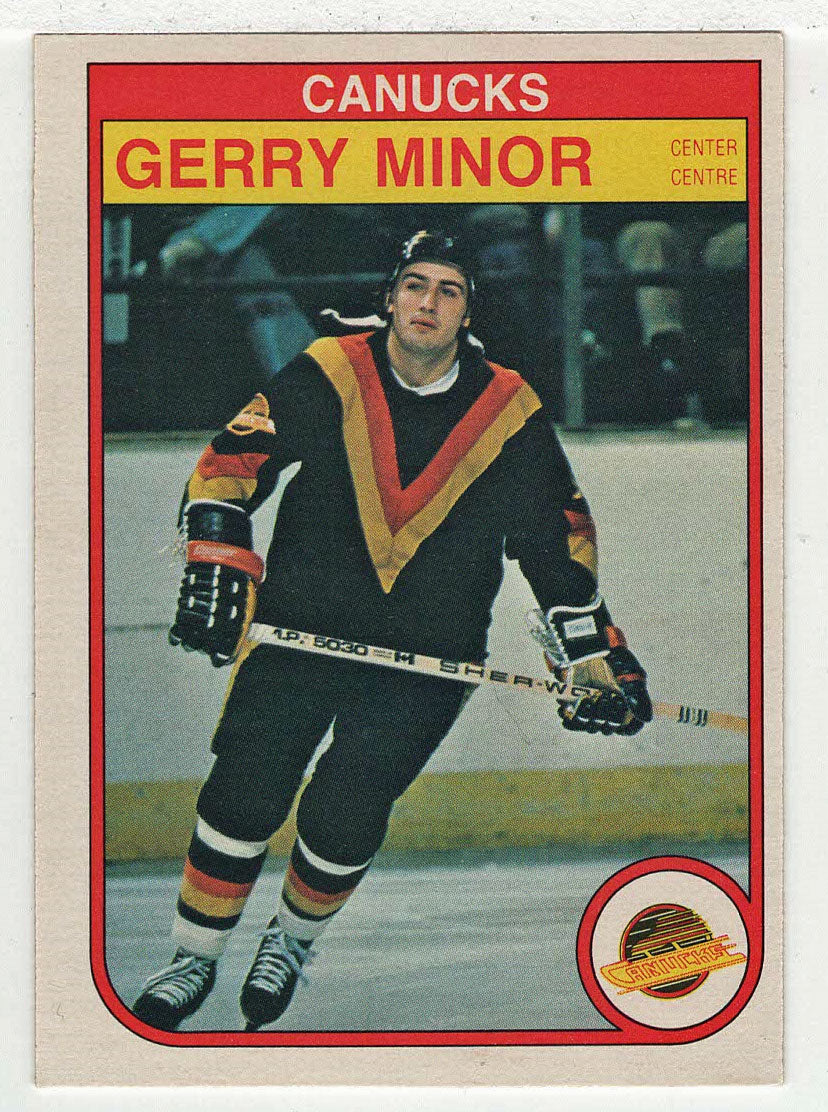 Gerry Minor - Vancouver Canucks (NHL Hockey Card) 1982-83 O-Pee-Chee # 352 NM-MT