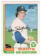 Dan Schatzeder - San Francisco Giants (MLB Baseball Card) 1982 O-Pee-Chee # 106 NM/MT