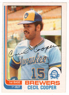 Cecil Cooper - Milwaukee Brewers (MLB Baseball Card) 1982 O-Pee-Chee # 167 NM/MT