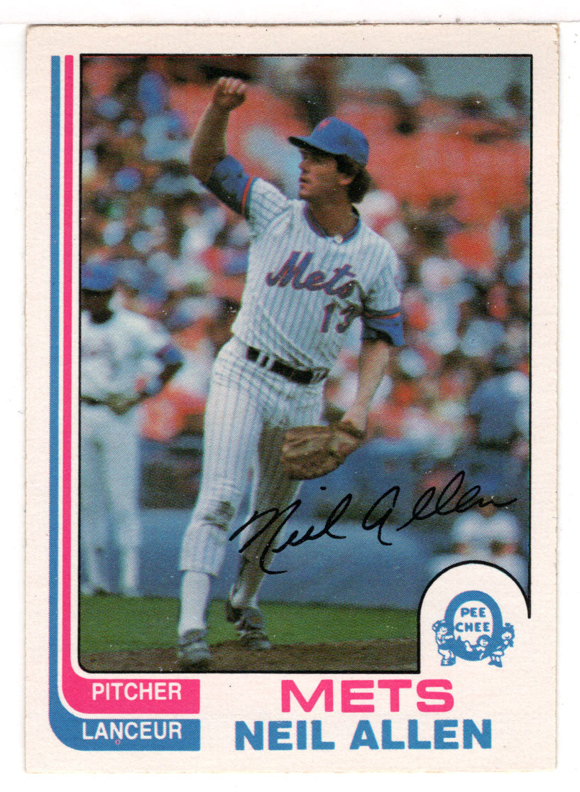 Neil Allen - New York Mets (MLB Baseball Card) 1982 O-Pee-Chee # 205 NM/MT