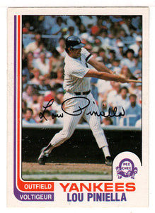 Lou Piniella - New York Yankees (MLB Baseball Card) 1982 O-Pee-Chee # 236 NM/MT