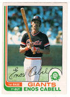 Enos Cabell - San Francisco Giants (MLB Baseball Card) 1982 O-Pee-Chee # 311 NM/MT