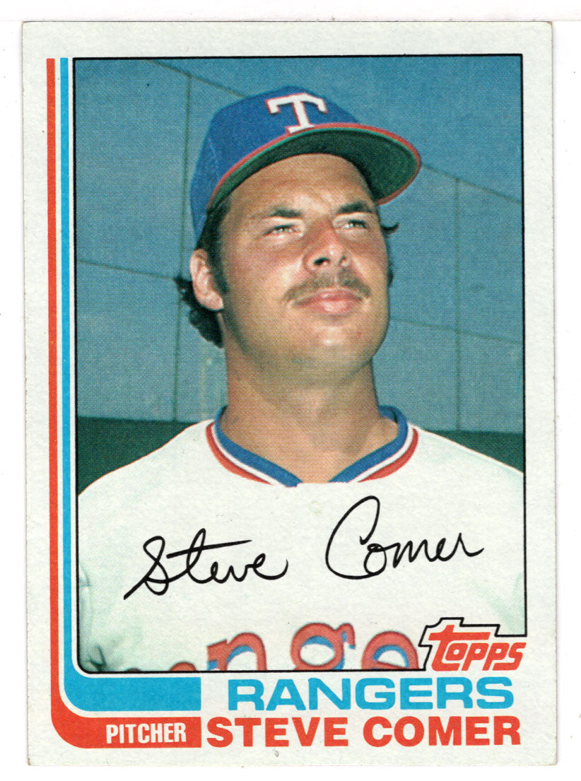 Steve Comer - Texas Rangers (MLB Baseball Card) 1982 Topps # 16 NM/MT
