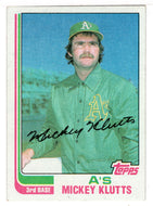 Mickey Klutts - Oakland Athletics (MLB Baseball Card) 1982 Topps # 148 NM/MT