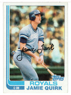 Jamie Quirk - Kansas City Royals (MLB Baseball Card) 1982 Topps # 173 NM/MT