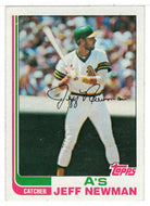 Jeff Newman - Oakland Athletics (MLB Baseball Card) 1982 Topps # 187 NM/MT