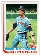 Jon Matlack - Texas Rangers (MLB Baseball Card) 1982 Topps # 239 NM/MT