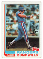 Bump Wills - Texas Rangers (MLB Baseball Card) 1982 Topps # 272 NM/MT