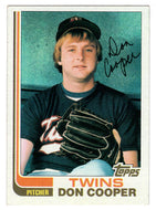 Don Cooper RC - Minnesota Twins (MLB Baseball Card) 1982 Topps # 409 NM/MT