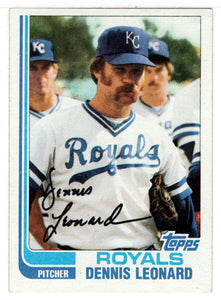 Dennis Leonard - Kansas City Royals (MLB Baseball Card) 1982 Topps # 495 NM/MT