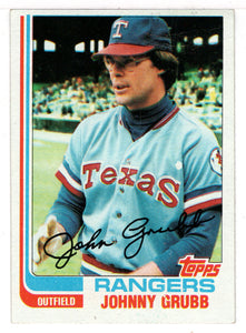 Johnny Grubb - Texas Rangers (MLB Baseball Card) 1982 Topps # 496 NM/MT
