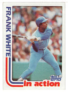 Frank White - Kansas City Royals - In Action (MLB Baseball Card) 1982 Topps # 646 NM/MT