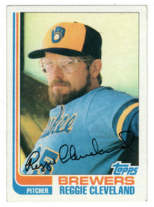 Reggie Cleveland - Milwaukee Brewers (MLB Baseball Card) 1982