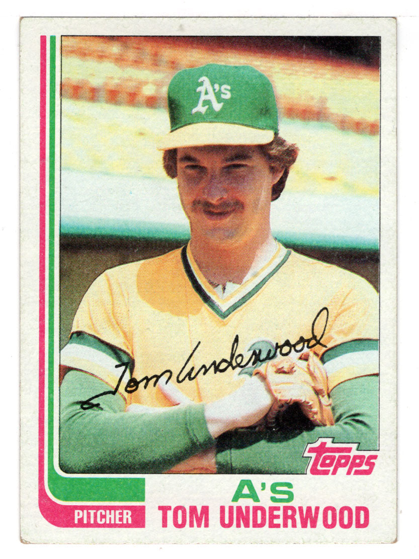 Tom Underwood - Oakland Athletics (MLB Baseball Card) 1982 Topps # 757 NM/MT