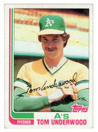 Tom Underwood - Oakland Athletics (MLB Baseball Card) 1982 Topps # 757 NM/MT