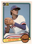John Butcher - Texas Rangers (MLB Baseball Card) 1983 Donruss # 37 NM/MT