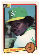 Kelvin Moore - Oakland Athletics (MLB Baseball Card) 1983 Donruss # 87 NM/MT