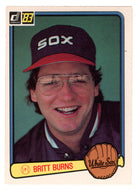 Britt Burns - Chicago White Sox (MLB Baseball Card) 1983 Donruss # 193 NM/MT