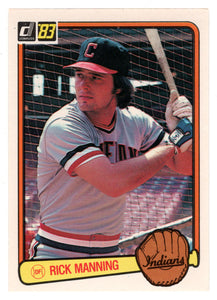 Rick Manning - Cleveland Indians (MLB Baseball Card) 1983 Donruss # 198 NM/MT