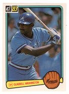 Claudell Washington - Atlanta Braves (MLB Baseball Card) 1983 Donruss # 249 NM/MT