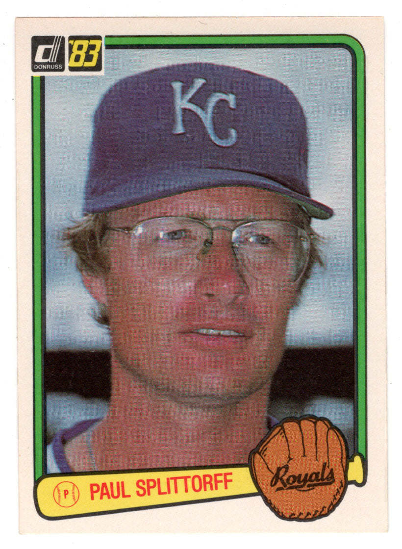 Paul Splittorff - Kansas City Royals (MLB Baseball Card) 1983 Donruss # 286 NM/MT