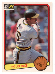Joe Rudi - Oakland Athletics (MLB Baseball Card) 1983 Donruss # 287 NM/MT
