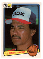 Ernesto Escarrega RC - Chicago White Sox (MLB Baseball Card) 1983 Donruss # 291 NM/MT