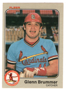 Glenn Brummer - St. Louis Cardinals (MLB Baseball Card) 1983 Fleer # 4 Mint