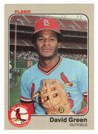 David Green RC - St. Louis Cardinals (MLB Baseball Card) 1983 Fleer # 6 Mint