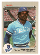 U.L. Washington - Kansas City Royals (MLB Baseball Card) 1983 Fleer # 125 Mint