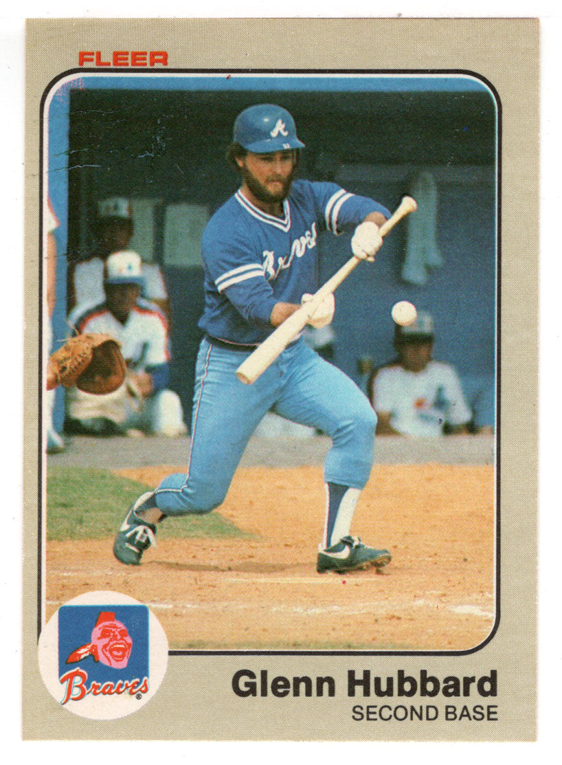 Glenn Hubbard - Atlanta Braves (MLB Baseball Card) 1983 Fleer
