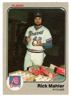 Rick Mahler - Atlanta Braves (MLB Baseball Card) 1983 Fleer # 141 Mint