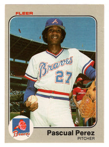 Pascual Perez - Atlanta Braves (MLB Baseball Card) 1983 Fleer # 144 Mint