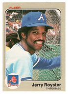 Jerry Royster - Atlanta Braves (MLB Baseball Card) 1983 Fleer # 147 Mint