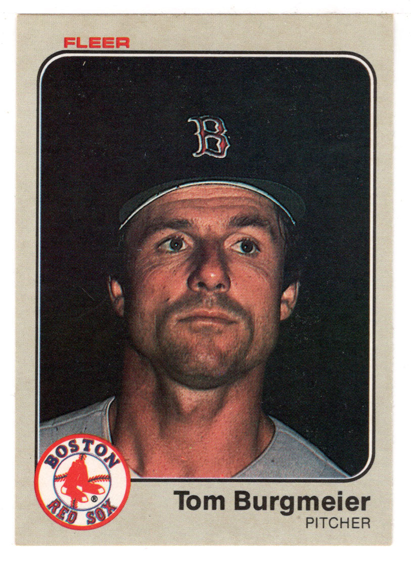 Tom Burgmeier - Boston Red Sox (MLB Baseball Card) 1983 Fleer # 180 Mint