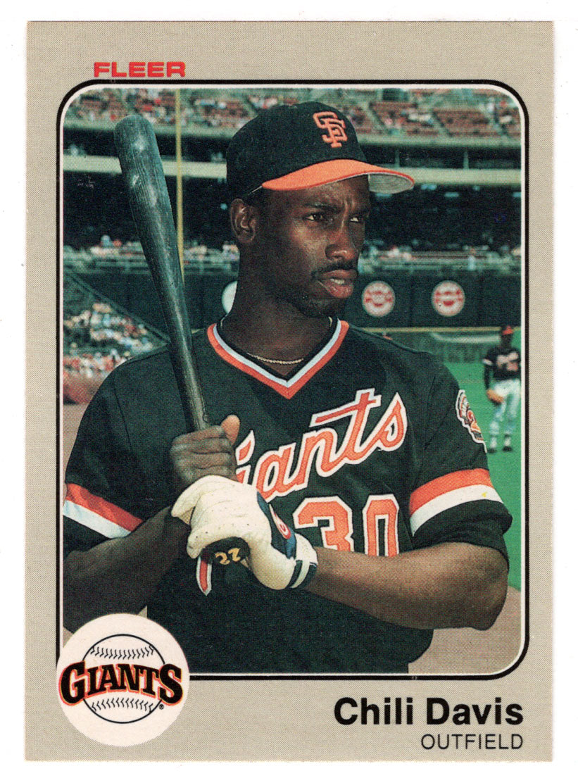 Chili Davis - San Francisco Giants (MLB Baseball Card) 1983 Fleer # 257 Mint