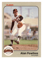 Alan Fowlkes RC - San Francisco Giants (MLB Baseball Card) 1983 Fleer # 259 Mint