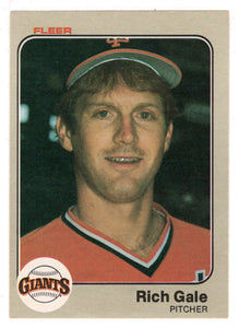 Rich Gale - San Francisco Giants (MLB Baseball Card) 1983 Fleer # 260 Mint