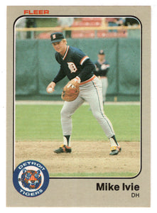 Mike Ivie - Detroit Tigers (MLB Baseball Card) 1983 Fleer # 331 Mint