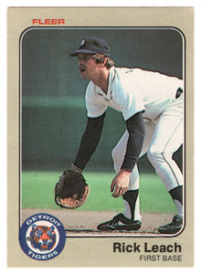 Rick Leach - Detroit Tigers (MLB Baseball Card) 1983 Fleer # 334 Mint