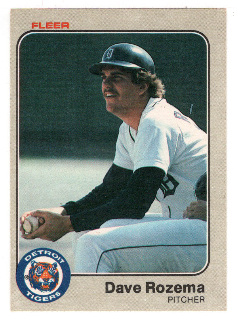 Dave Rozema - Detroit Tigers (MLB Baseball Card) 1983 Fleer # 340 Mint