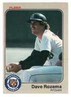 Dave Rozema - Detroit Tigers (MLB Baseball Card) 1983 Fleer # 340 Mint