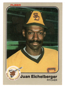 Juan Eichelberger - San Diego Padres (MLB Baseball Card) 1983 Fleer # 358 Mint