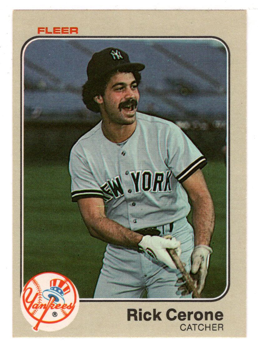 Rick Cerone - New York Yankees (MLB Baseball Card) 1983 Fleer # 376 Mint