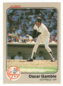 Oscar Gamble - New York Yankees (MLB Baseball Card) 1983 Fleer # 380 Mint