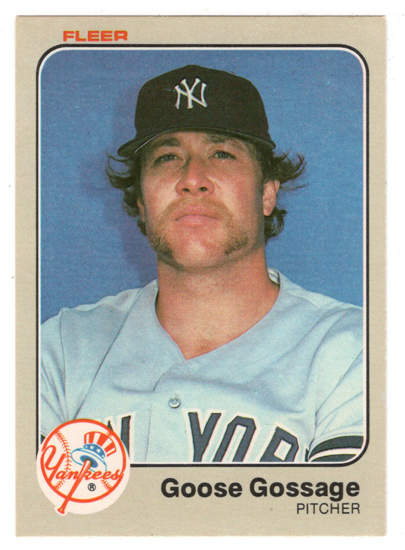 Rich Gossage - New York Yankees (MLB Baseball Card) 1983 Fleer # 381 Mint